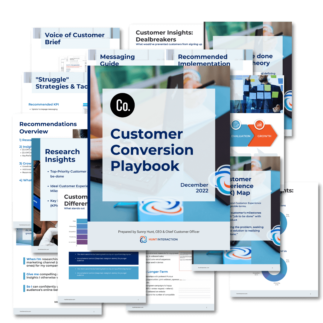 Customer Conversion Playbook example Customer Conversion Playbook example