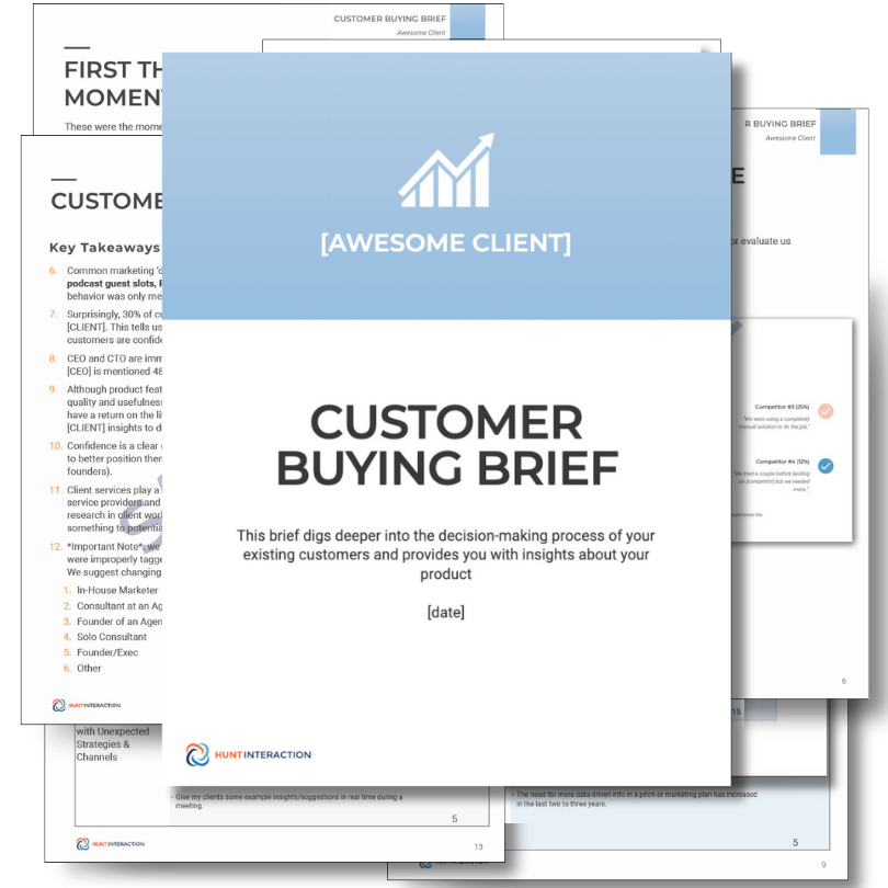 Customer Growth Sprint - Customer Buying Brief