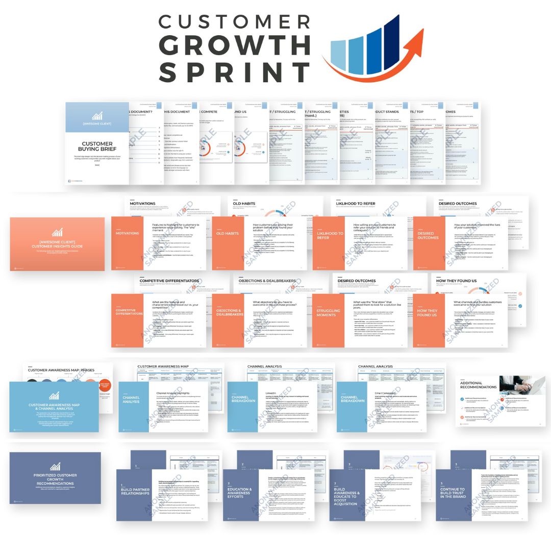 Customer Growth Sprint Deliverables